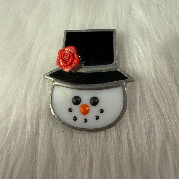 Jewelry - Vintage Snowman Pin